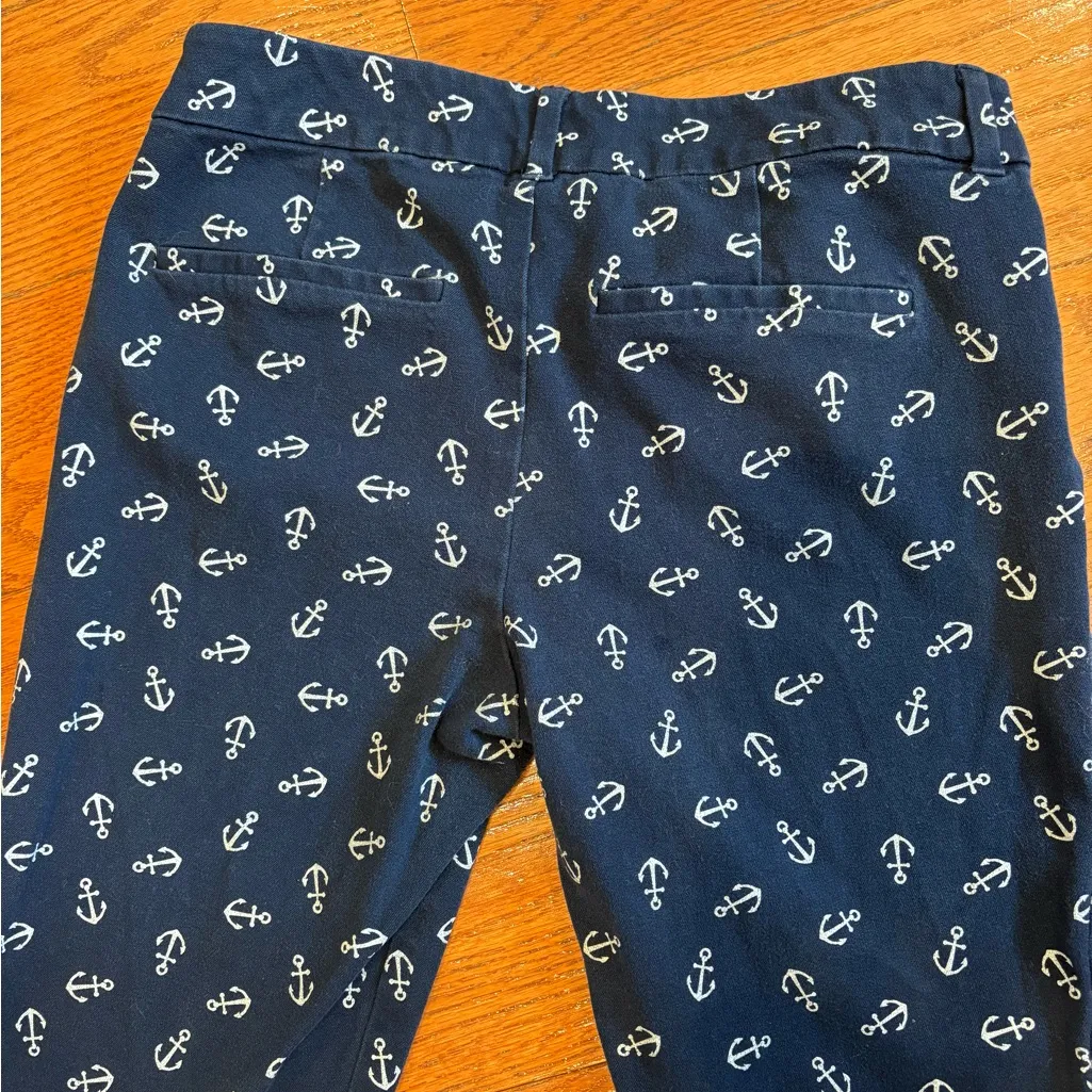Old Navy “The Diva” Anchor Print Pants | Women’s Size 4  | Nautical Preppy Style - Image 4
