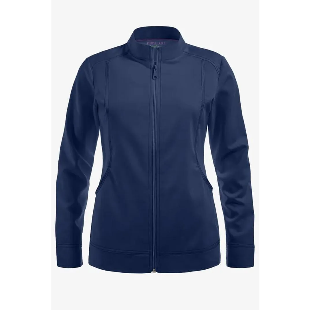 Healing Hands Purple Label Dakota Women's 2-Pocket STRETCH Scrub Jacket Medium - Image 2