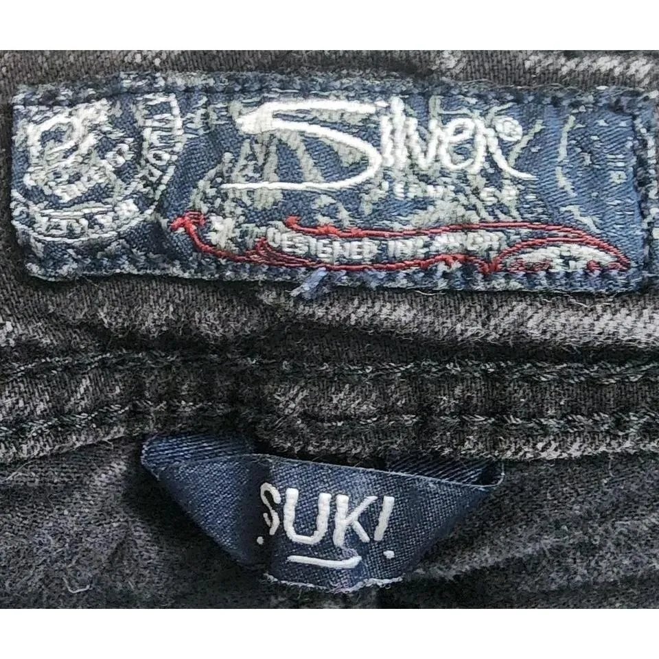 Silver Jeans Co. Black Wash Denim Jeans Straight Leg Comfort Size 29‎ - Image 4
