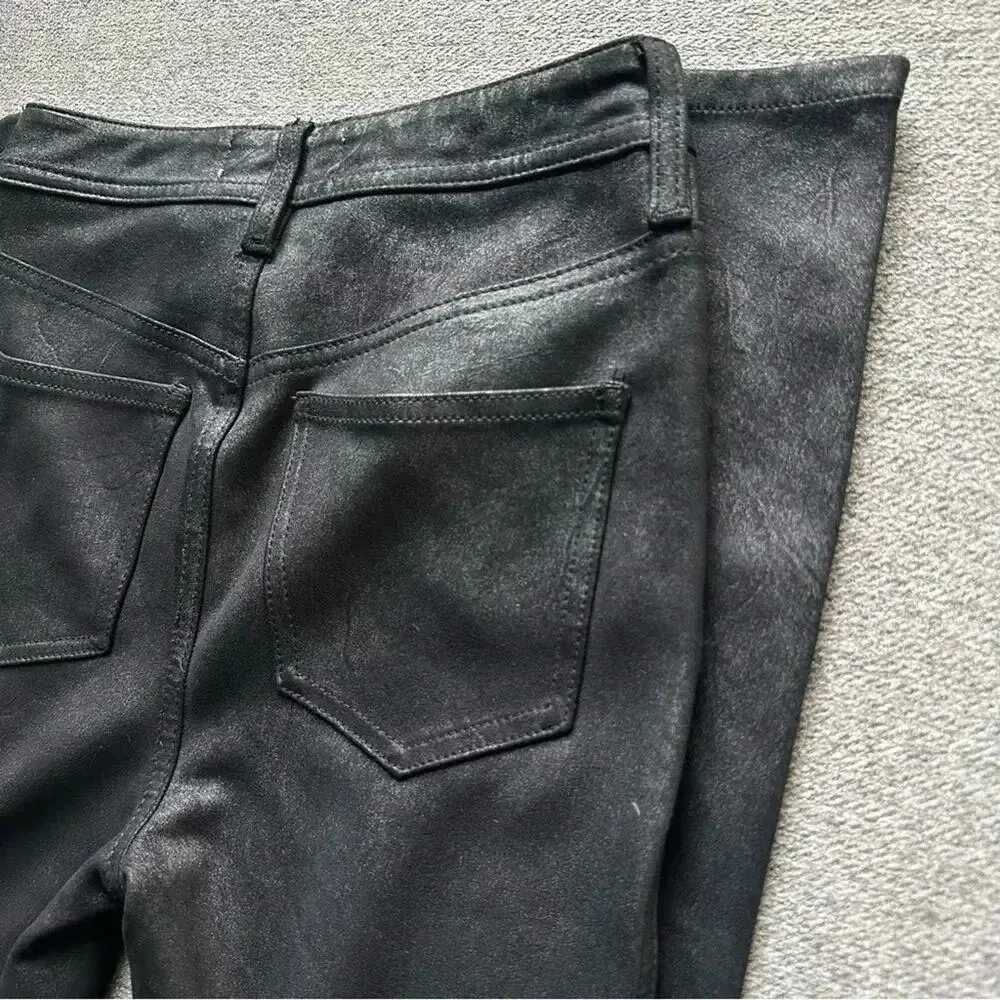 We The Free High Rise Coated Black Skinny Jeans Size 26 - Image 4