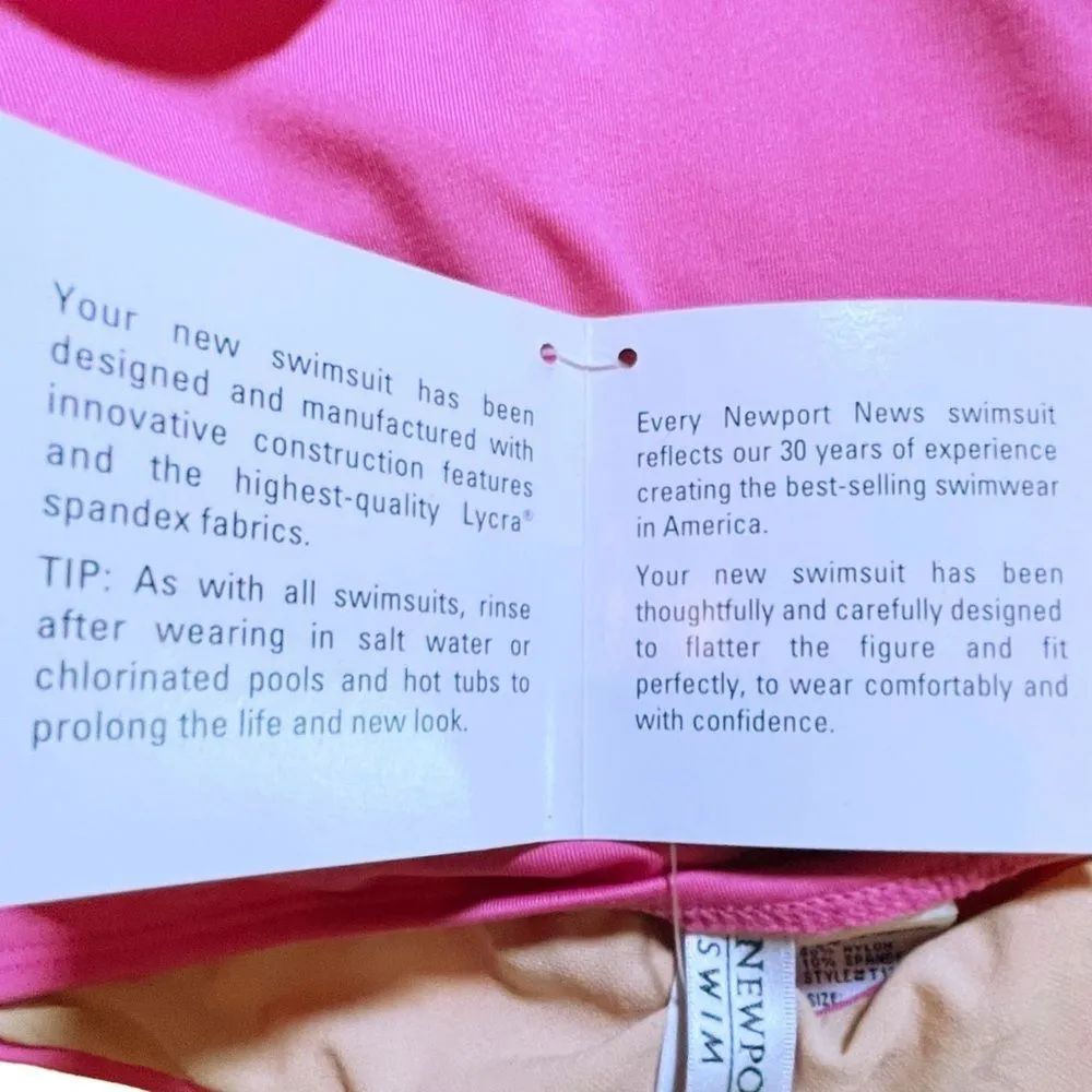 NWT Newport News Barbie Pink Bikini Two Piece Bow Front Swimsuit Size Small 6/8 - Image 13