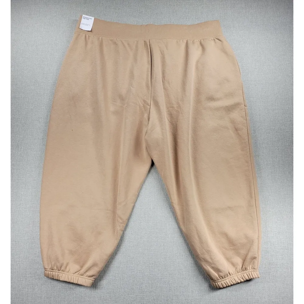 Nike Womens Sweatpants Size 4X Tan Phoenix Fleece Oversized Fit High Rise NEW - Image 10