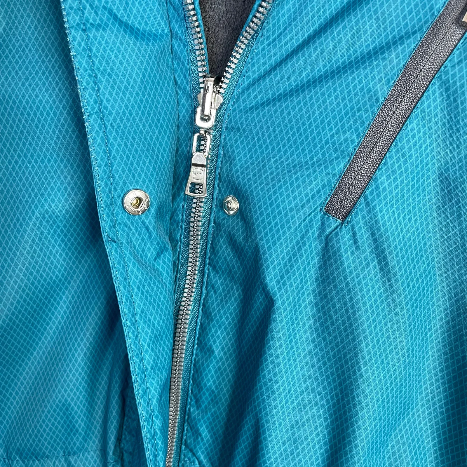 Free Country Radiance Reversible Hooded Jacket Butter Pile Lined Teal womens XL - Image 4