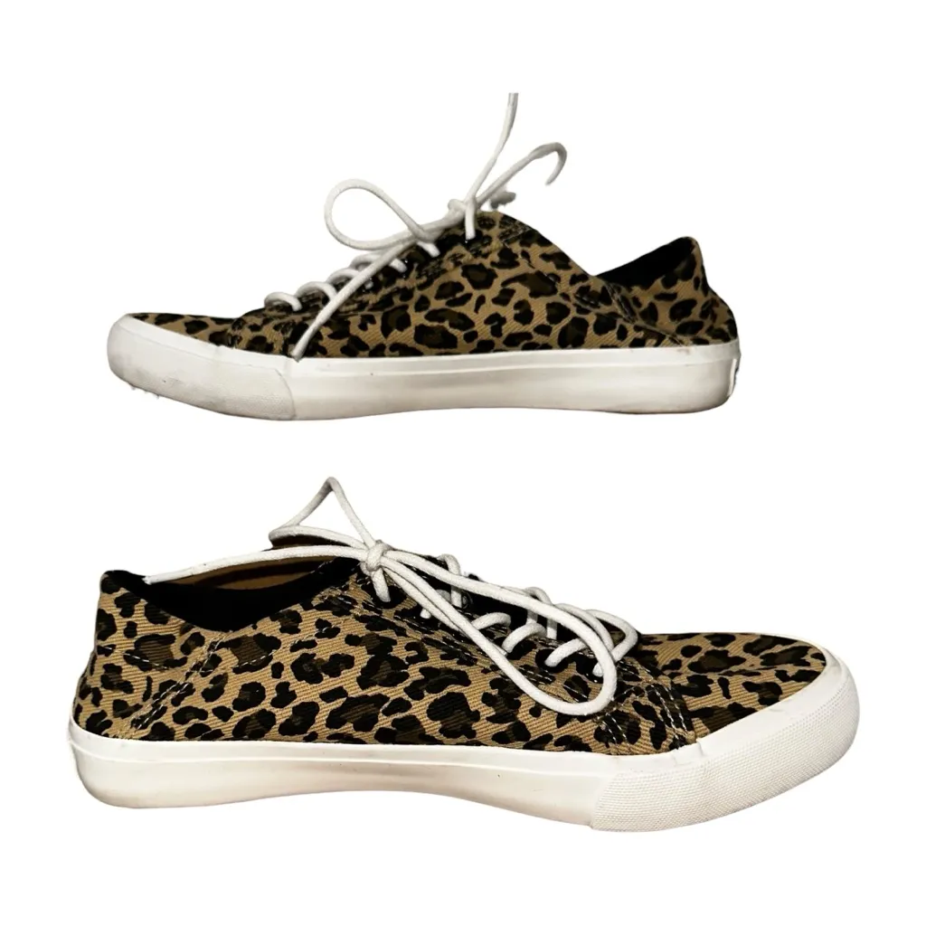 LAMO Leopard Print Women’s 8 Leopard Print Canvas Lace - Image 2
