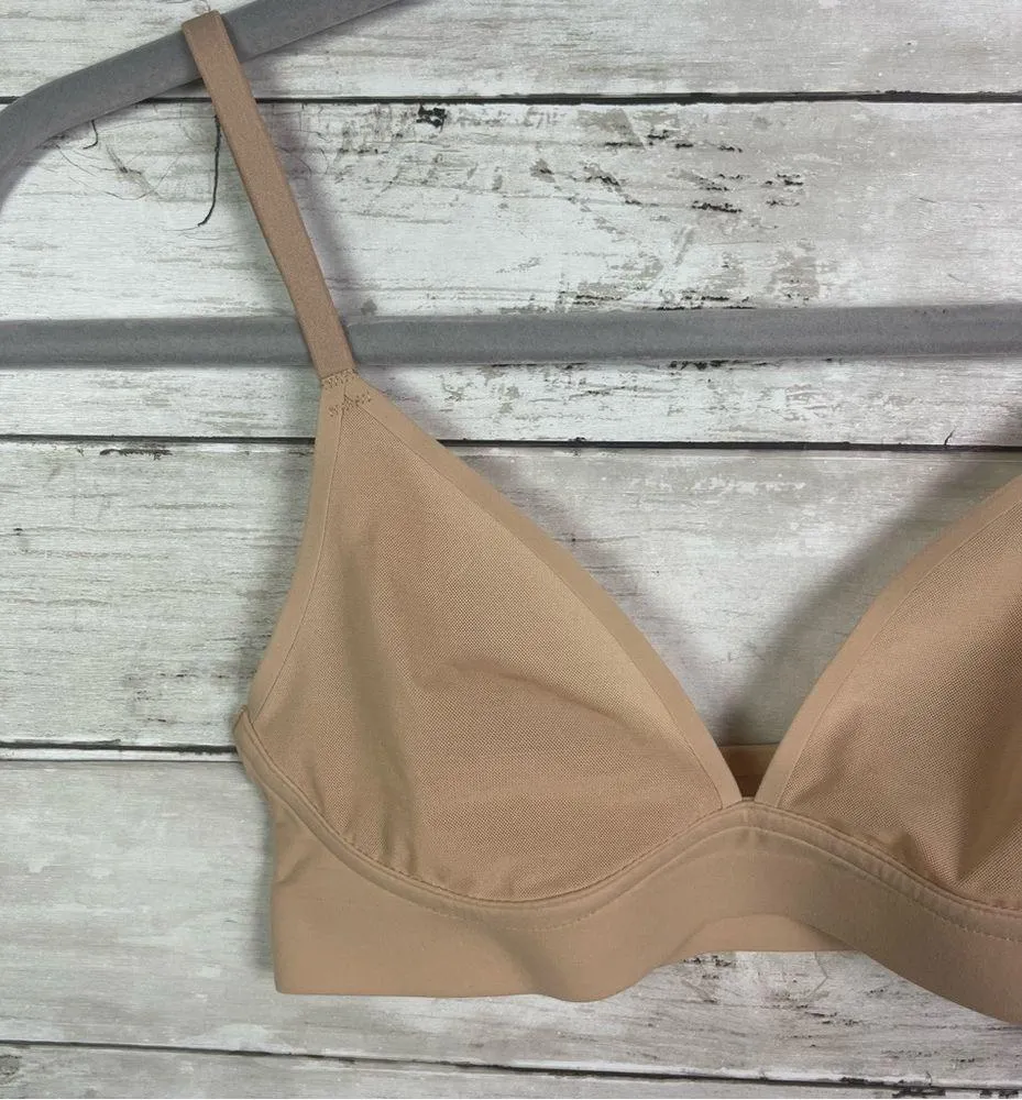 Aerie Tan Mesh Bra Size Xtra Small - Image 2