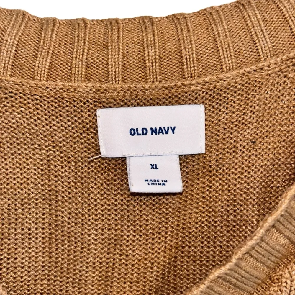 Tan Orange Old Navy V-Neck Sweater Top Women’s Size X-Large Lightweight Shirt! - Image 2