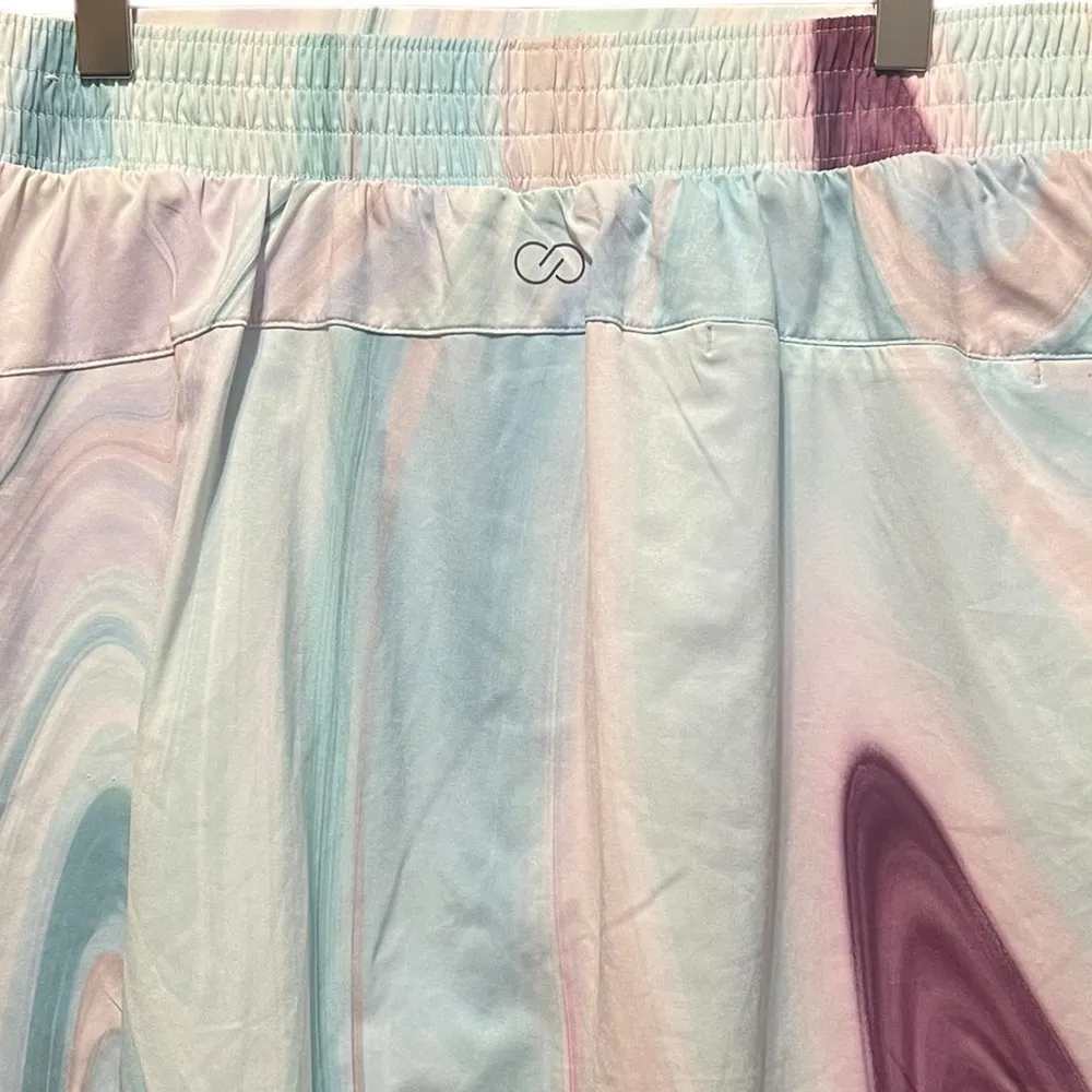 CALIA Pastel Marbled Golf 16" Birdie Skort Size Small Pink - Image 9