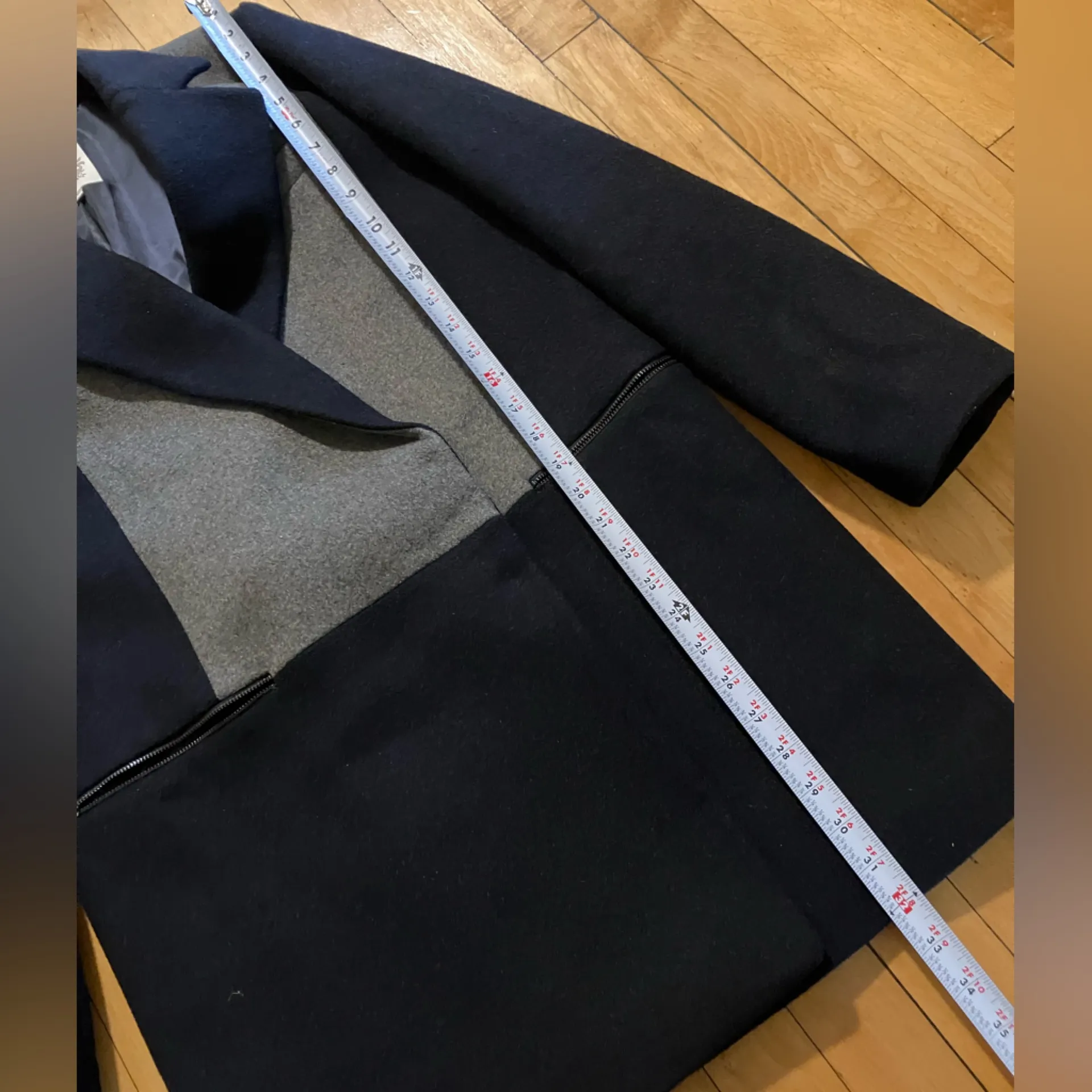 Dawn Levy Lila Capri Color Block Wool Coat - Image 8