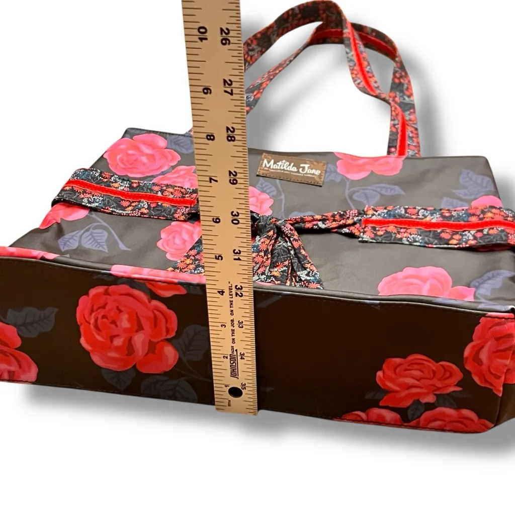 Matilda Jane  Heart Strings Tote Bag, Pink/Brown - Image 9