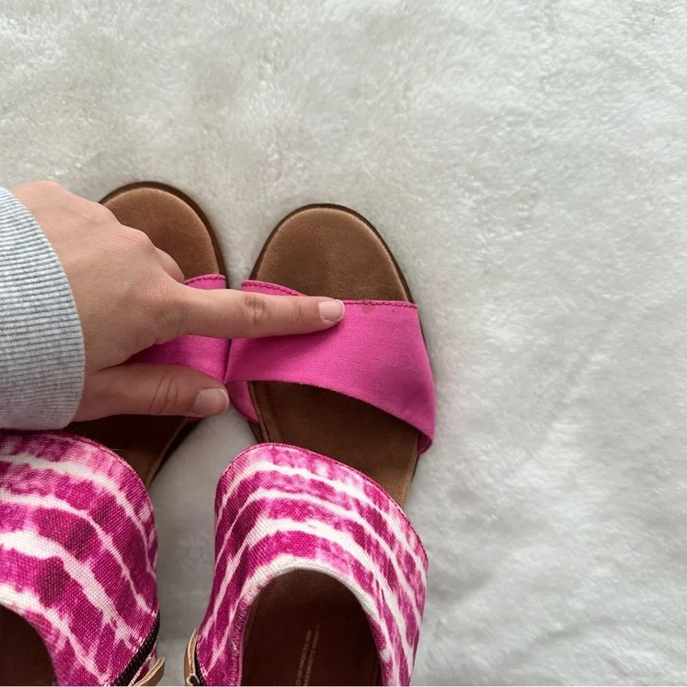TOMS Majorca Cutout Sandal Fuscia Rose Women’s Size 12 - Image 12