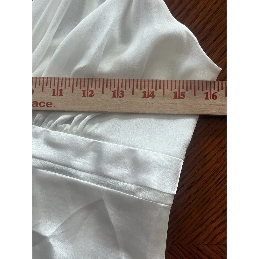 Jones New York Fairy Bridal Intimates Sexy White Bone Teddy Nightie Medium NWT - Image 5