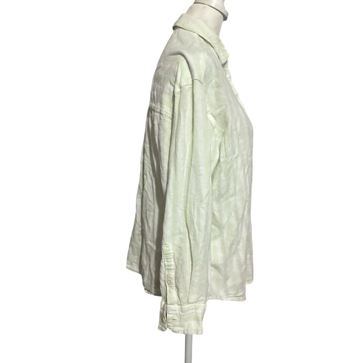 ✨Madewell Linen-Blend Painter Sz Medium Shirt in Eades Stripe✨ - Image 6