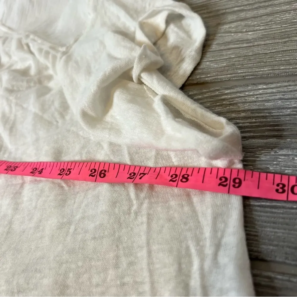 Low Down Henley Top white sz M - Image 8