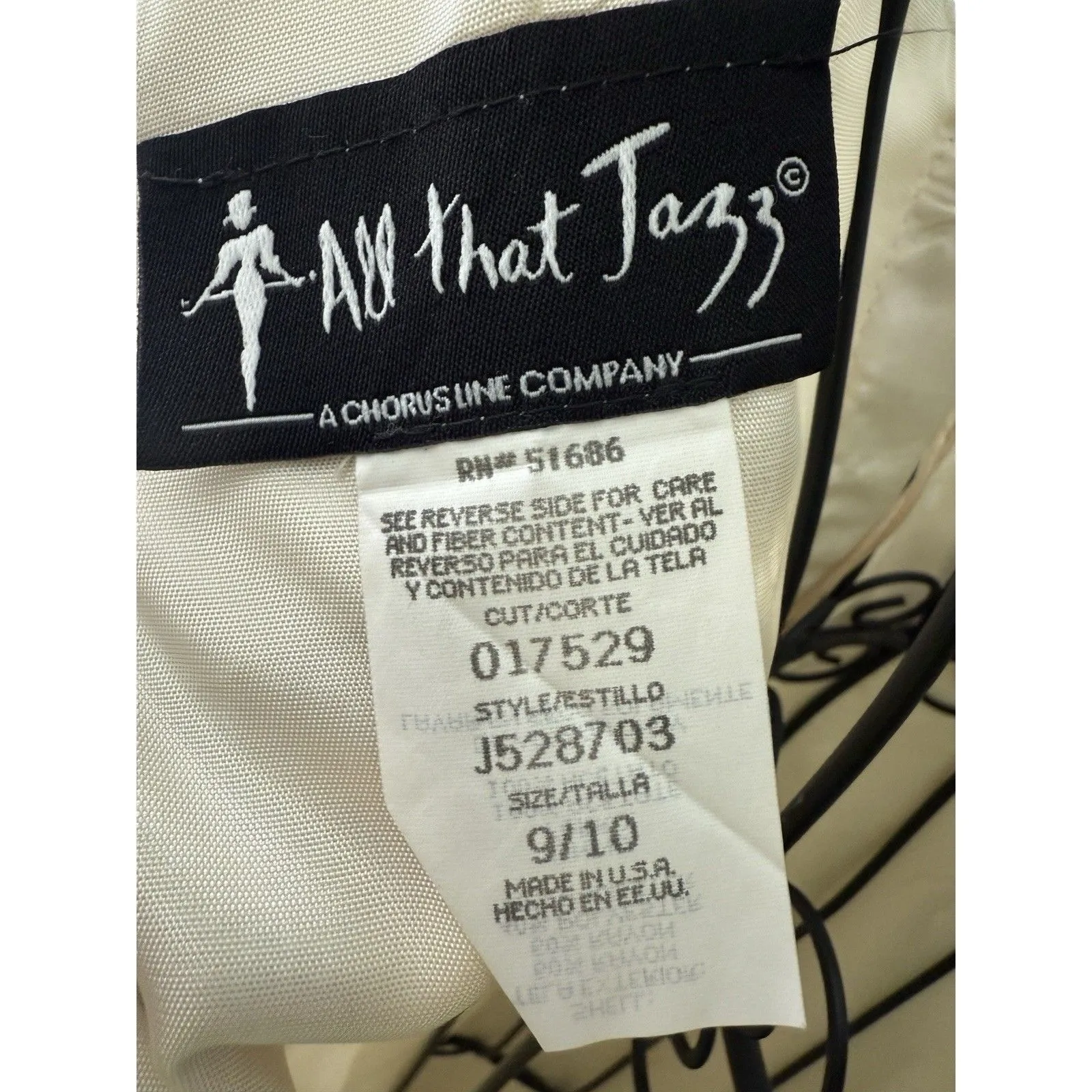 Vtg All That Jazz Dress 9/10 Brocade Floral Sleeveless 90s Boho Grunge Cream - Image 6