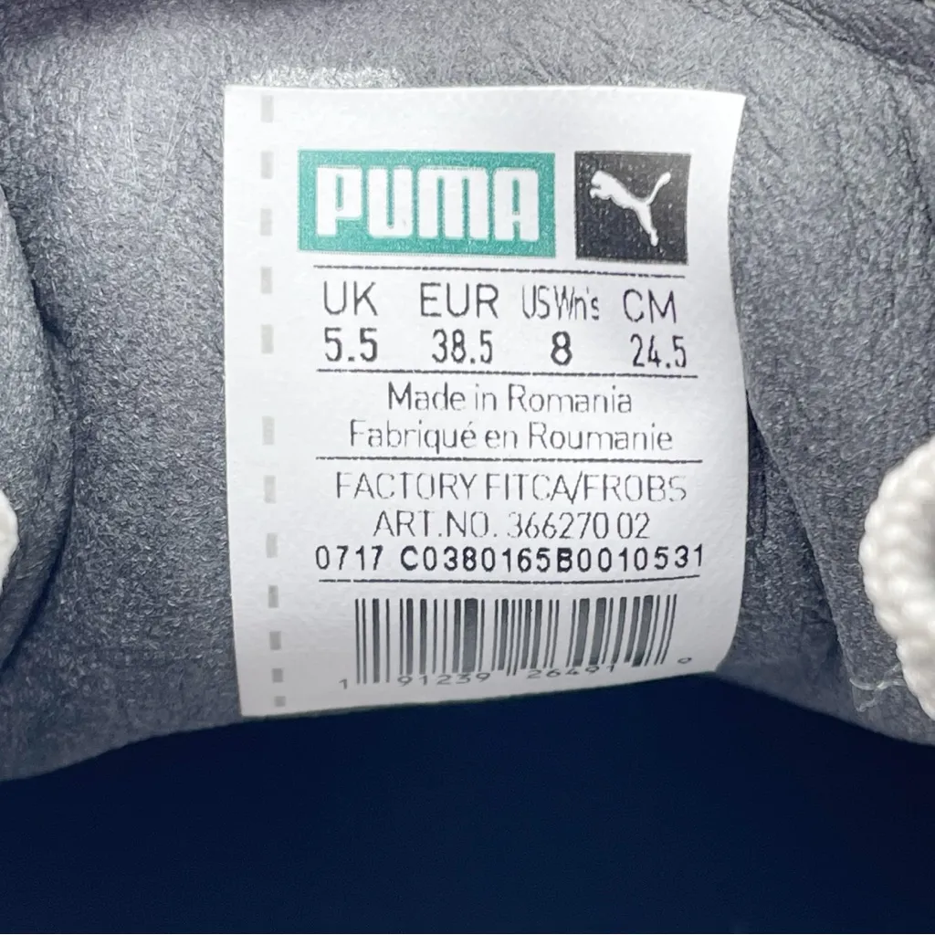 Puma x Fenty Pointy Creeper Sneaker Size 8 Patent Dove Gray Rihanna Platform - Image 14