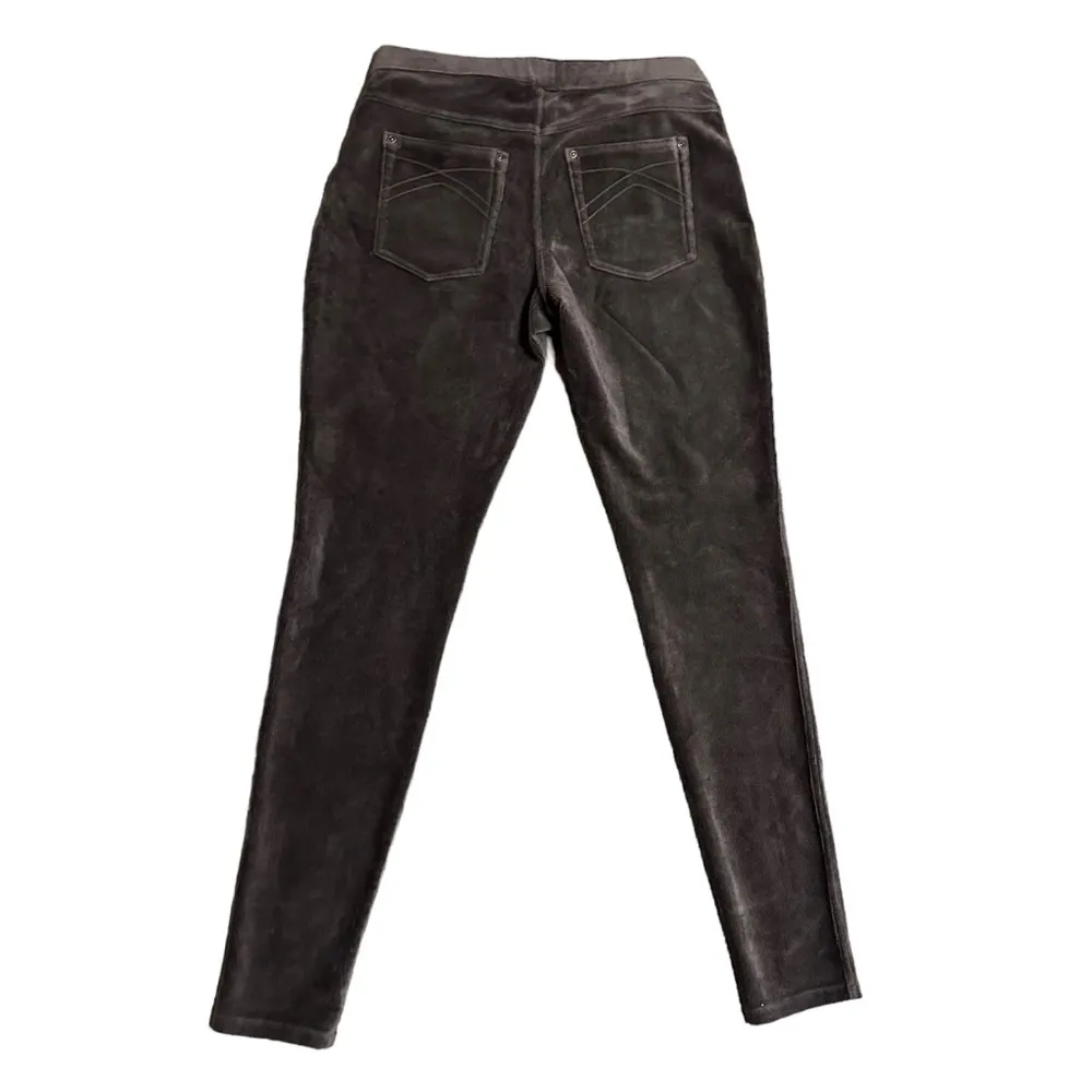 Hue Womens Size Small Girlfriend Cord Straight Leg Dark Brown - Image 6