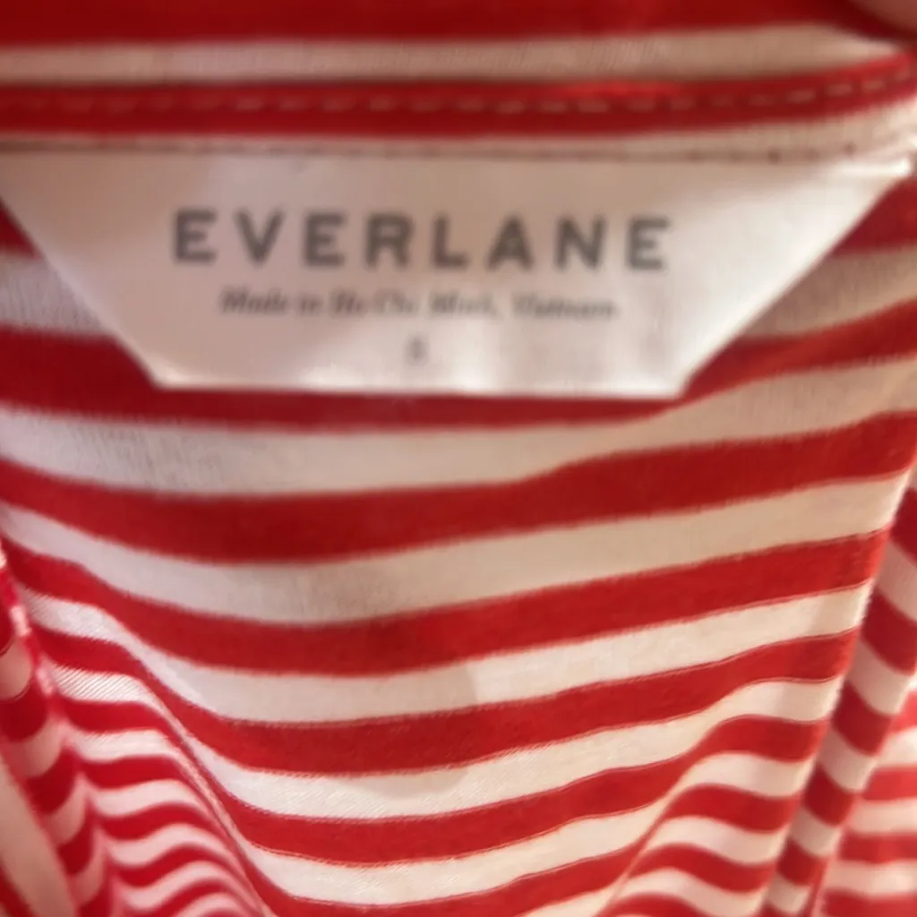 Everlane red striped short sleeve t-shirt dress - Image 6