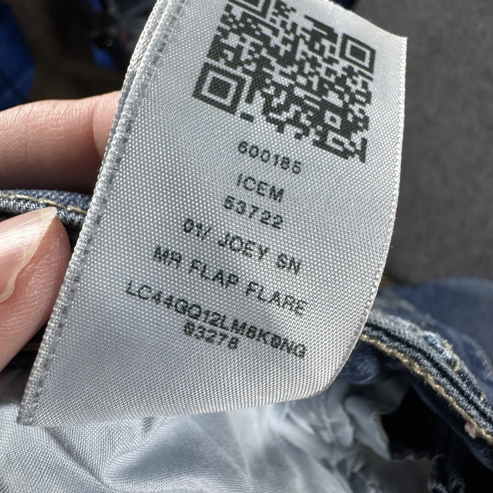 True Religion Joey Mid Rise Flare Jeans Womens 27 (27x32) Blue Flap Pocket Denim - Image 6