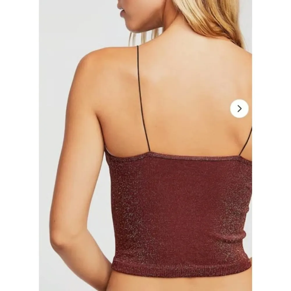 NEW Free People Skinny Strap Seamless Brami in Sparkle - Image 6
