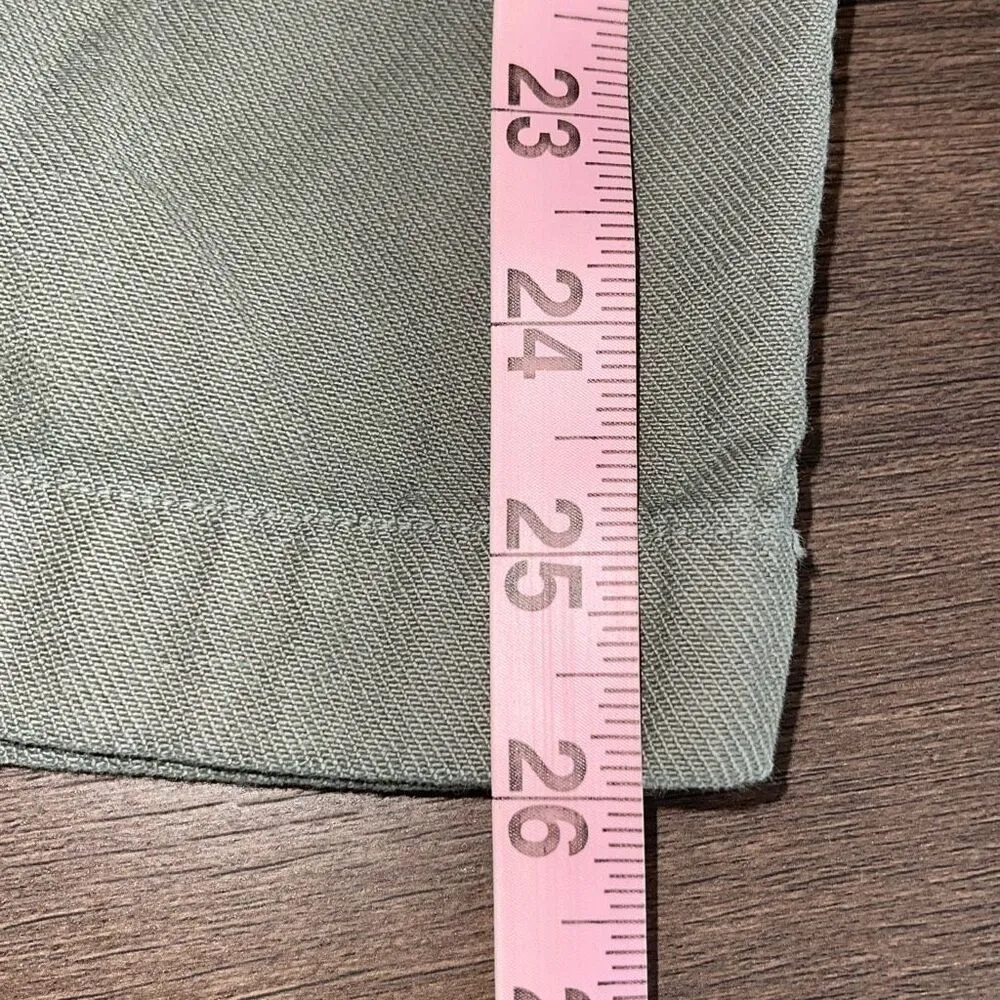 Citizens of Humanity Noelle Cropped Cotton-twill Cargo‎ Pants Green 27 - Image 14