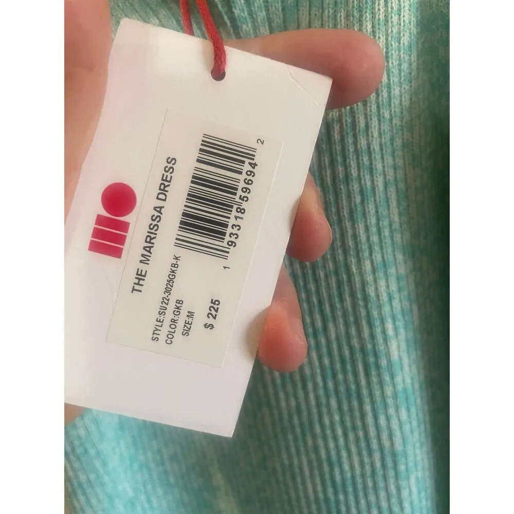 NWT Solid & Striped Greek Blue Marissa Ribbed Mini Dress size medium - Image 3