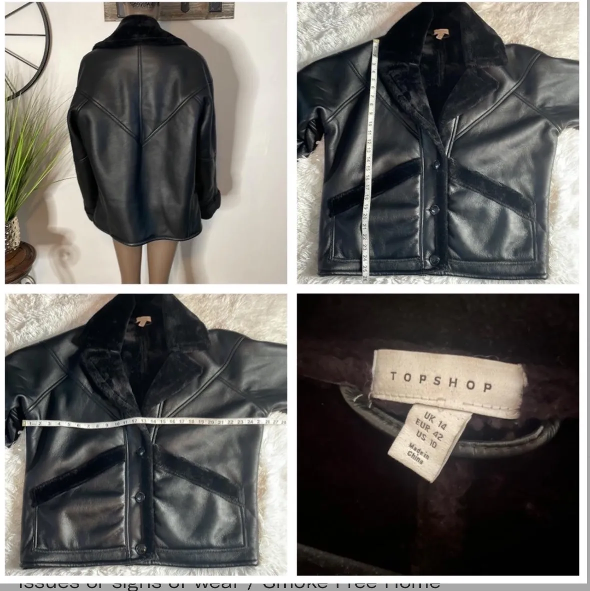 Faux Leather Fur Coat - Image 3