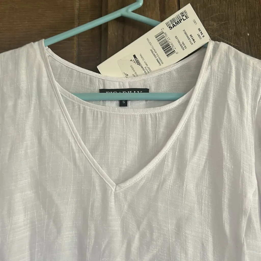 Piccadilly Canada Size Small White Tunic‎ NWTS - Image 3