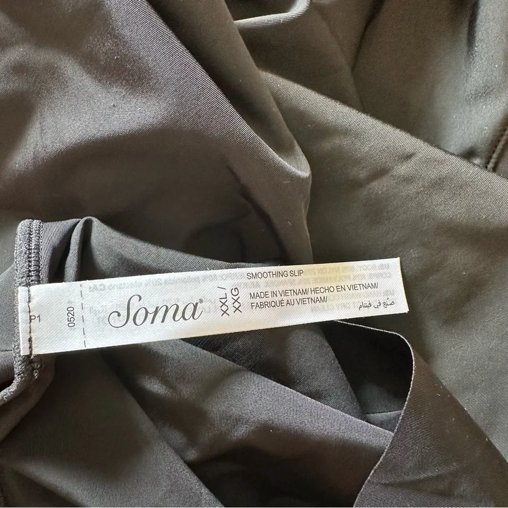 Soma Black Smoothing Slip Light Shape Cami Adjustable Strap size XXL NWT - Image 10