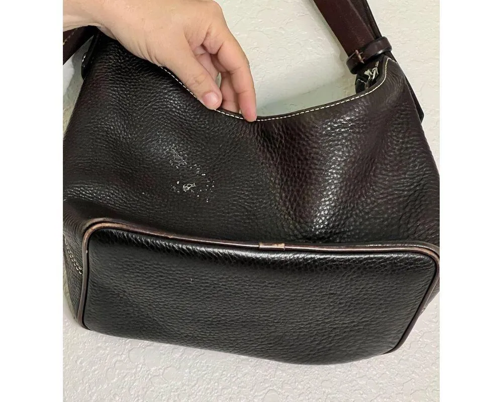 DOONEY &  BOURKE 1975 Small East West Hobo Shoulder Bag  Leather - Image 4