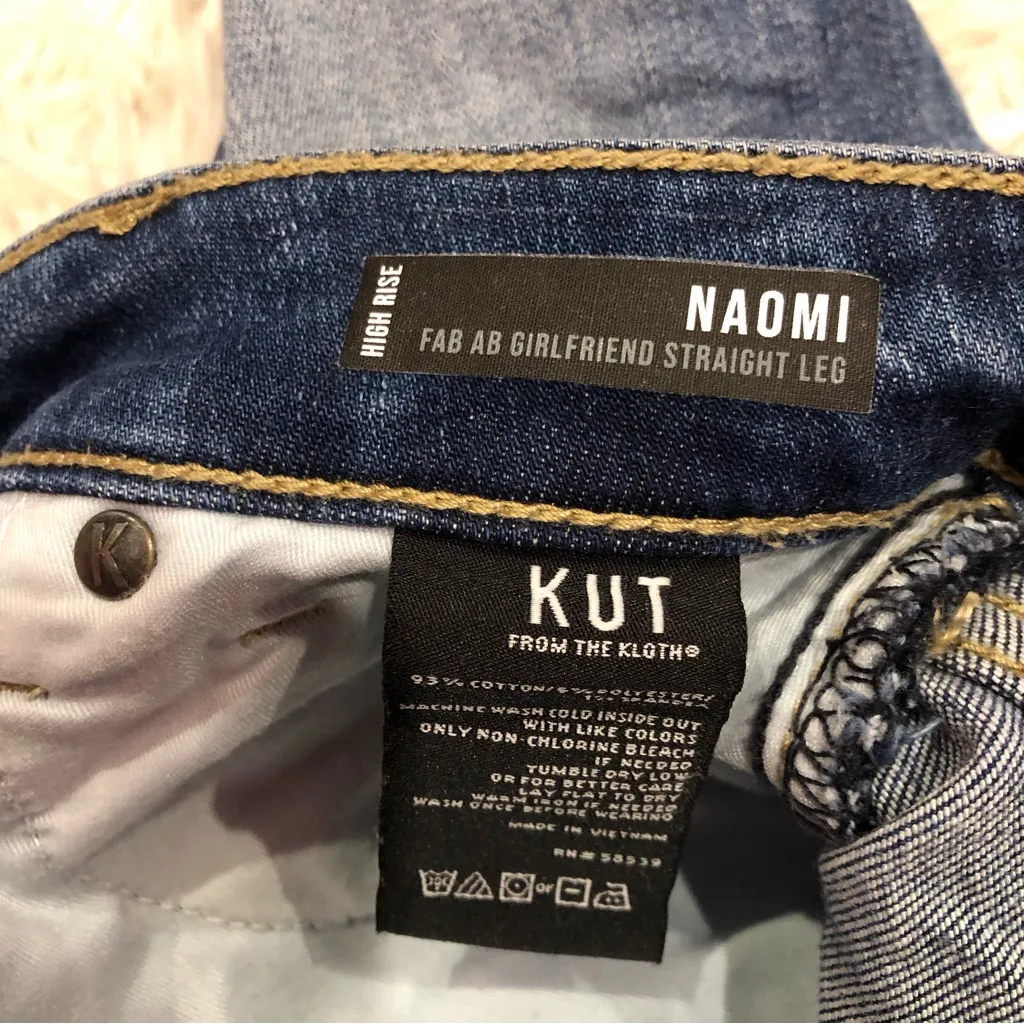 Kut from‎ the Cloth Fab Ab Girlfriend Straight Leg Jeans 2 - Image 6