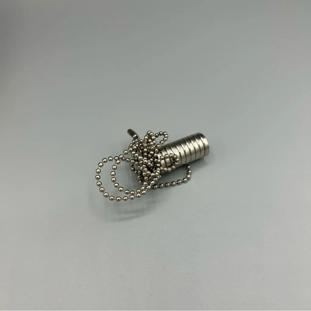 Silver Tone Ball Chain Necklaces Lot 2pc - Image 4