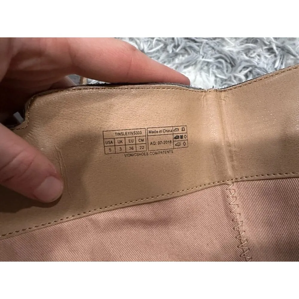 Vionic Tinsley Gray Suede Leather Knee High Boots Sz. 5 - Image 6