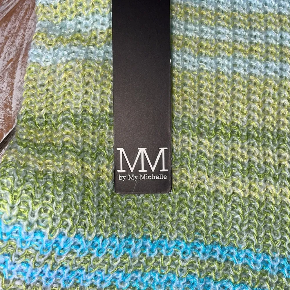 🐠💚Ombré Lace Up Back Crop Sweater🐠💙NWT~xs - Image 8