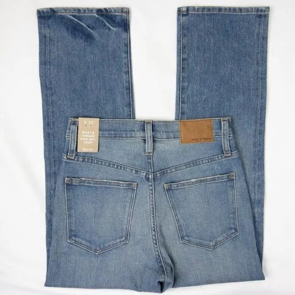 Madewell Rivet & Thread Cali Demi-Boot Jeans in Shetland Wash,  made in USA,‎ 25 - Image 15