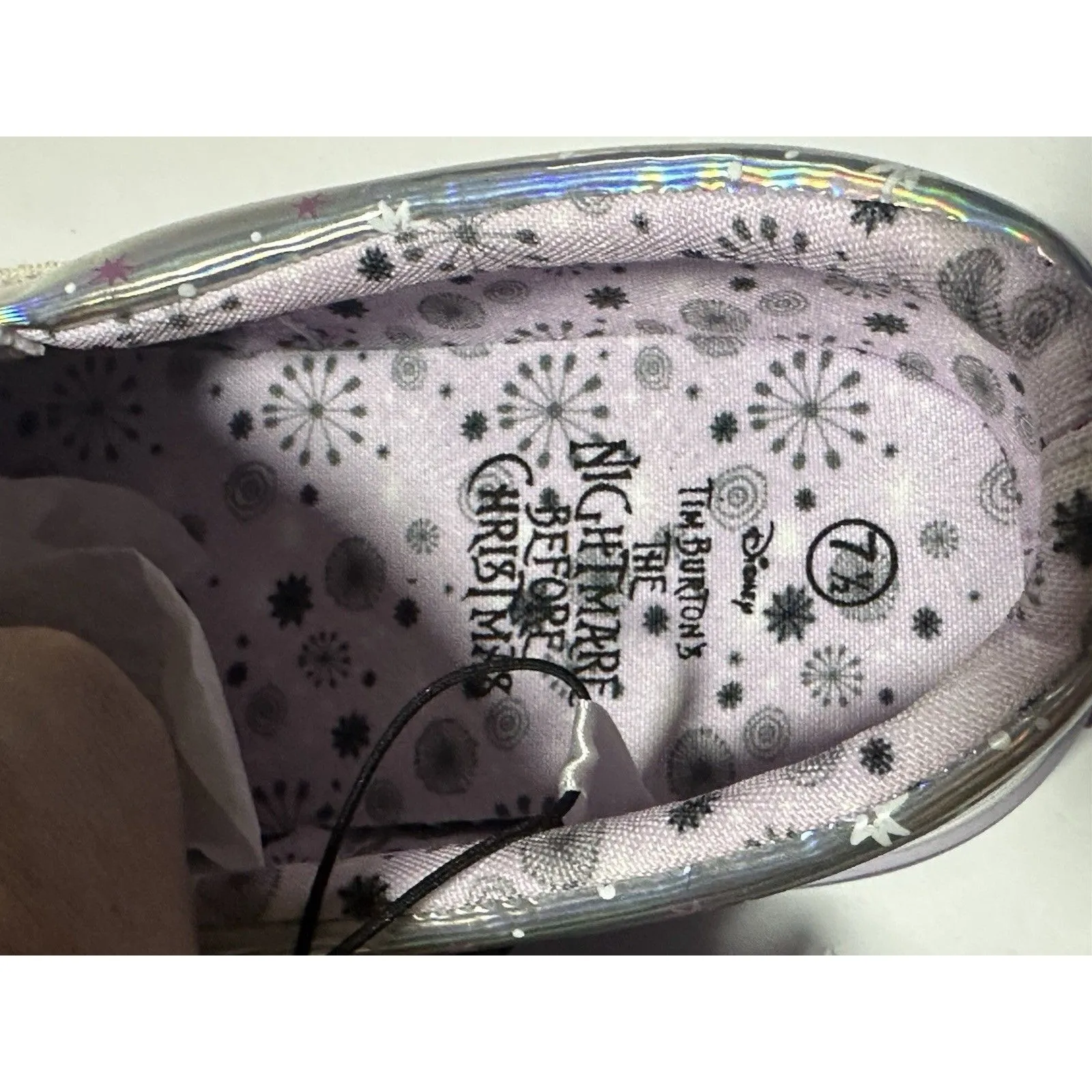 Nightmare Before Christmas Jack and Sally Slip On Sneakers 7 1/2 Size 7.5 - Image 9