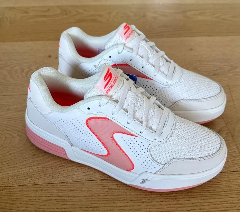 Skechers - Viper Court Classic Sneakers in Cream & Peach - Image 2