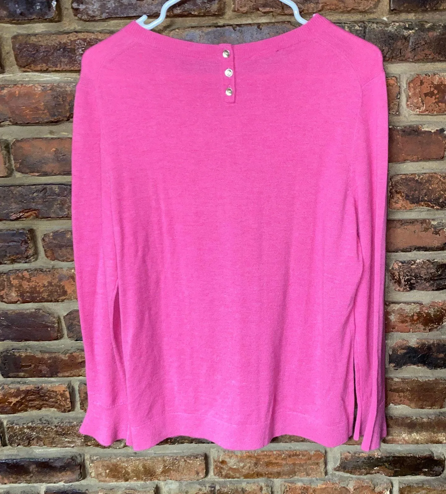New Talbots Pink Wool Blend Pullover Knit Sweater Women's Size PL Petite Large - Image 6
