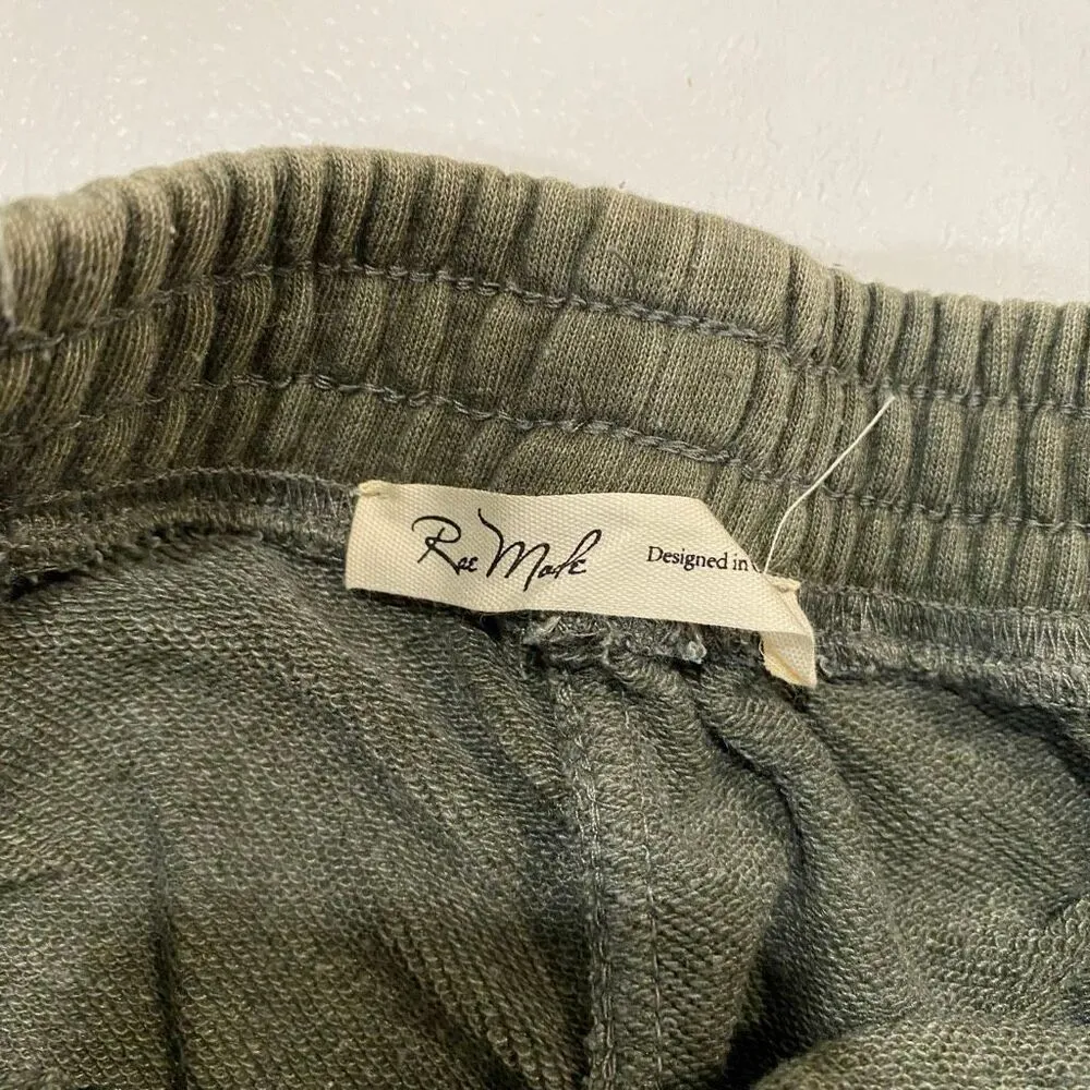 Rae Mode Olive Wide Leg Sweatpants Women’s Size M Cotton Blend Lounge Pants Size M - Image 3