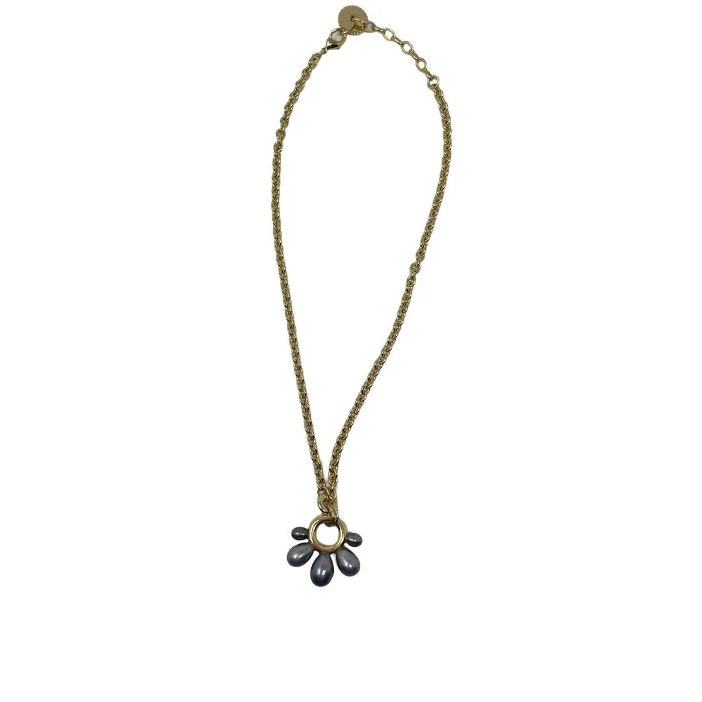 Mignonne Gavigan Margot Black Pearl Necklace in gold plated chain - Image 3