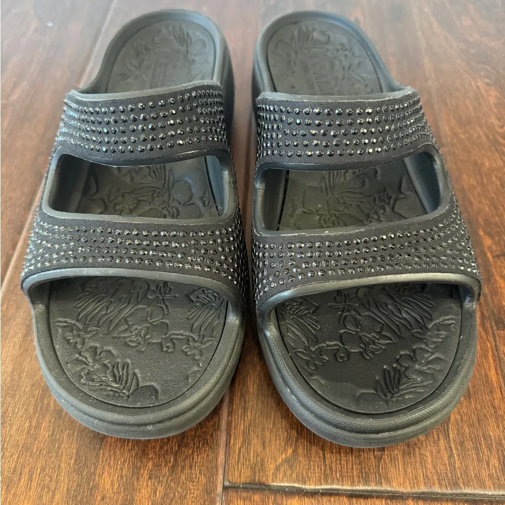 Skechers Foamies Arch Fit‎ Ascend Summer Glitz Womens 8 Sparkle Sandals - Image 2