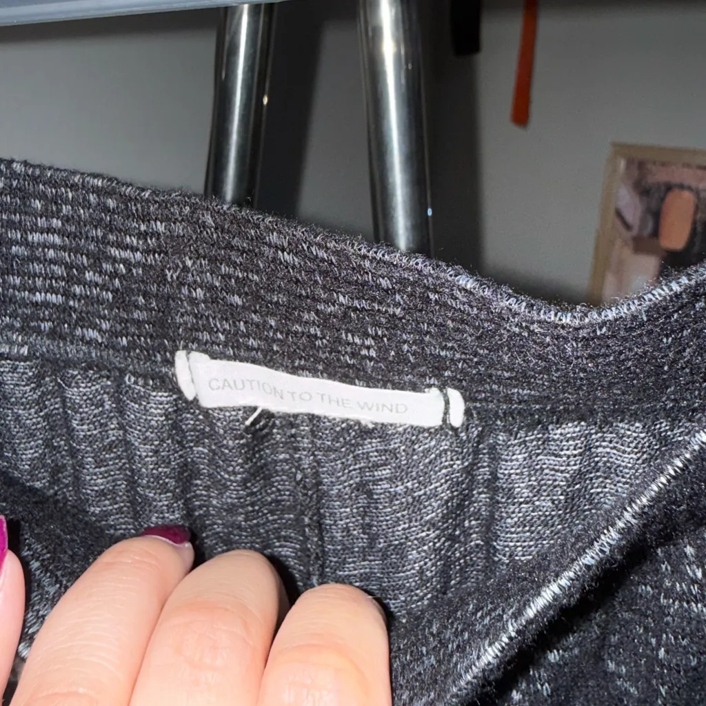 Caution To The Wind Charcoal Joggers - Image 2