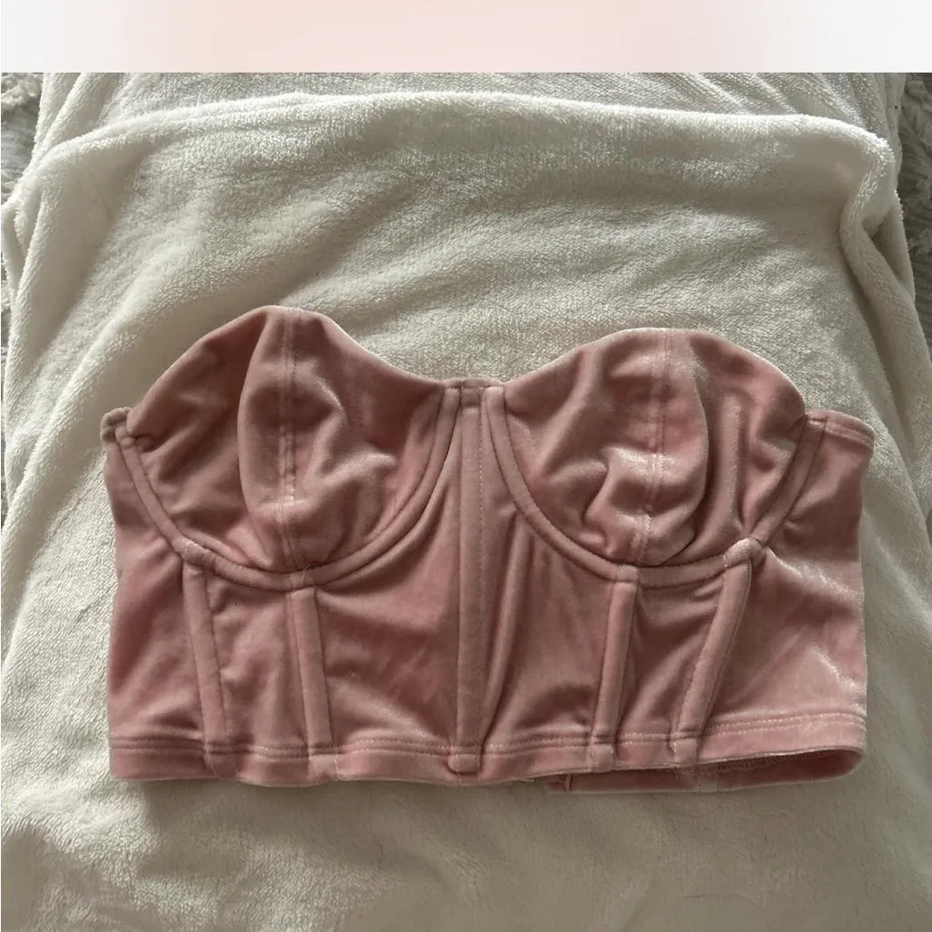 Adika Bunny Velvet Corset Top - Image 3