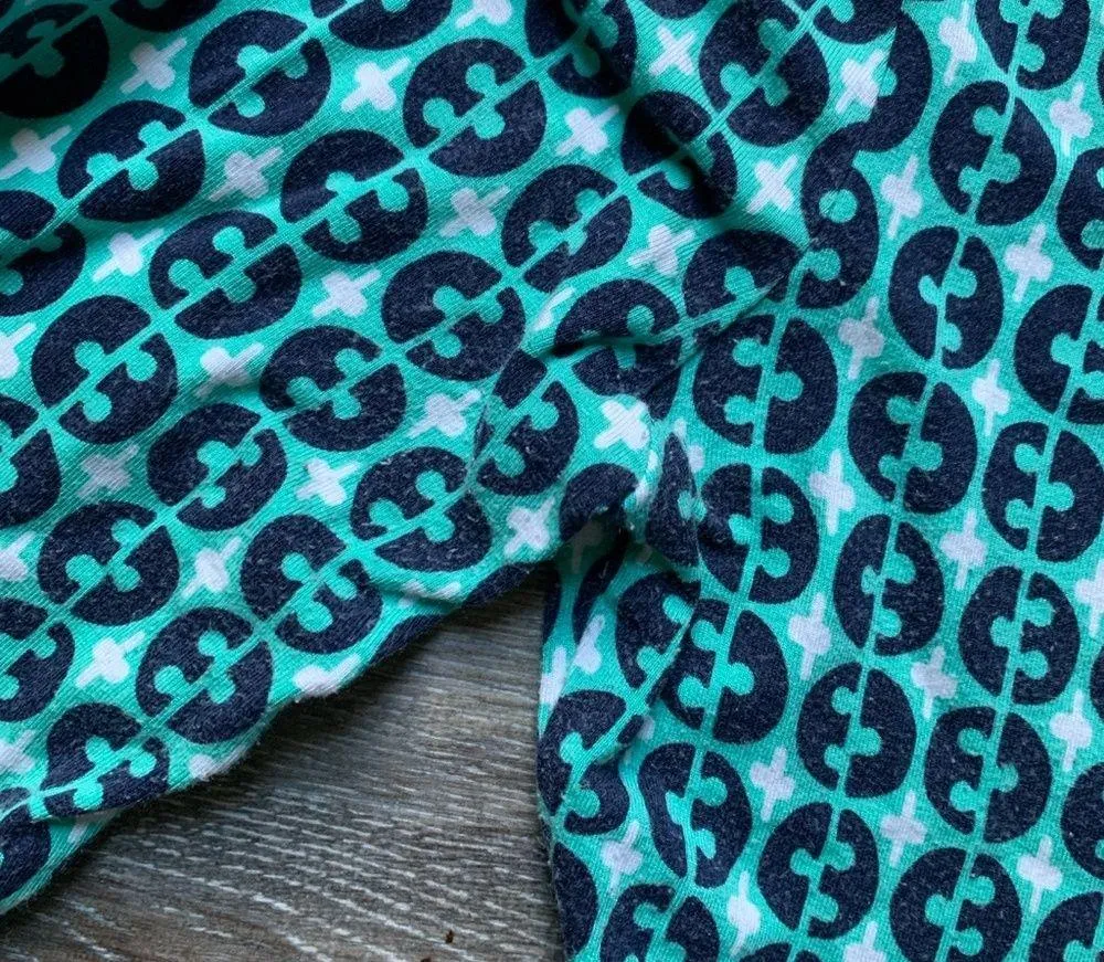 Boden Turquoise & Blue Patterned 3/4 Sleeve Dress 6 - Image 3