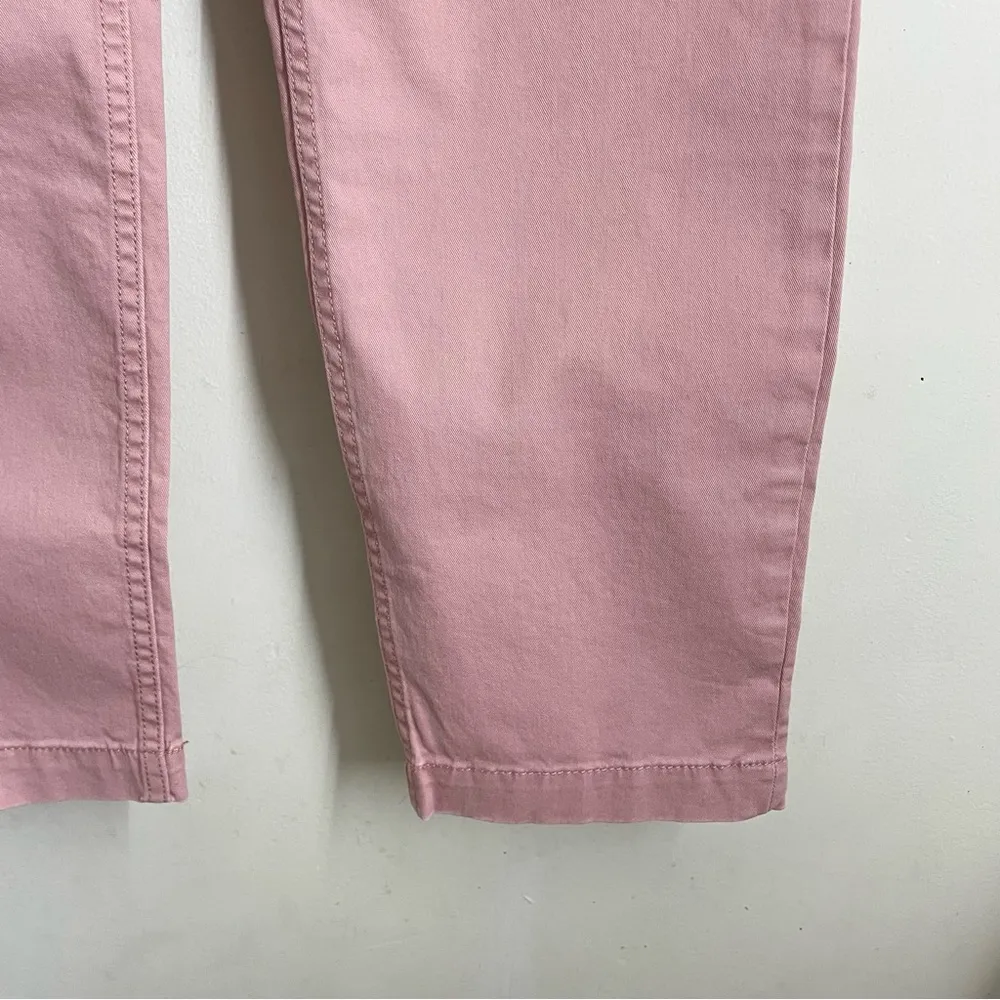 Loft NWT Twill Cotton The Perfect Straight Pants 00 Petite Pink Chino Trousers - Image 8