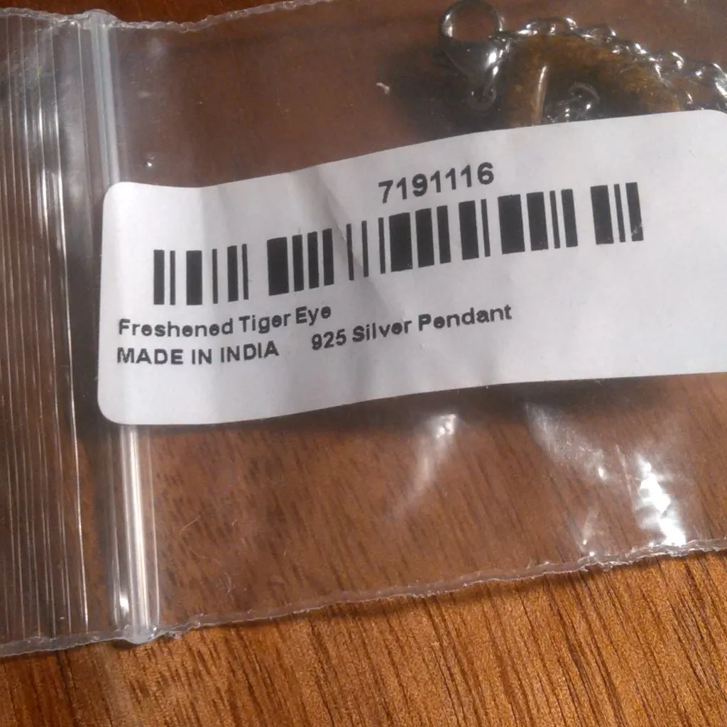 Trinity Knot Tiger's Eye Sterling Silver Pendant Stainless Steel Necklace - Image 14