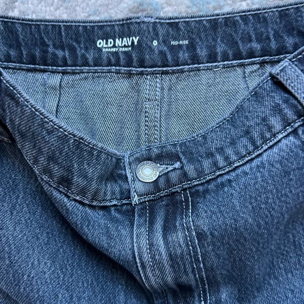 Old Navy Women’s Size 0 Anika Mid Rise Cargo Maxi Skirt. Faded Dark Navy Denim - Image 11