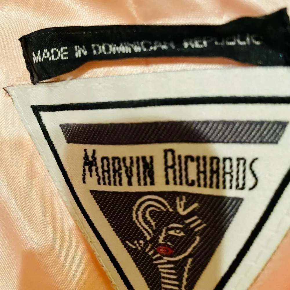Marvin Richards Pink with black trim teddy jacket. Wool and nylon. Size 6. EUC. - Image 7