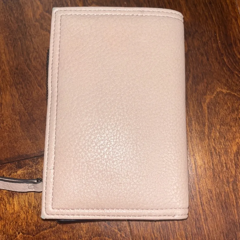 Jessica Simpson Pink and Black Wallet Clutch with silver detailing - Image 6