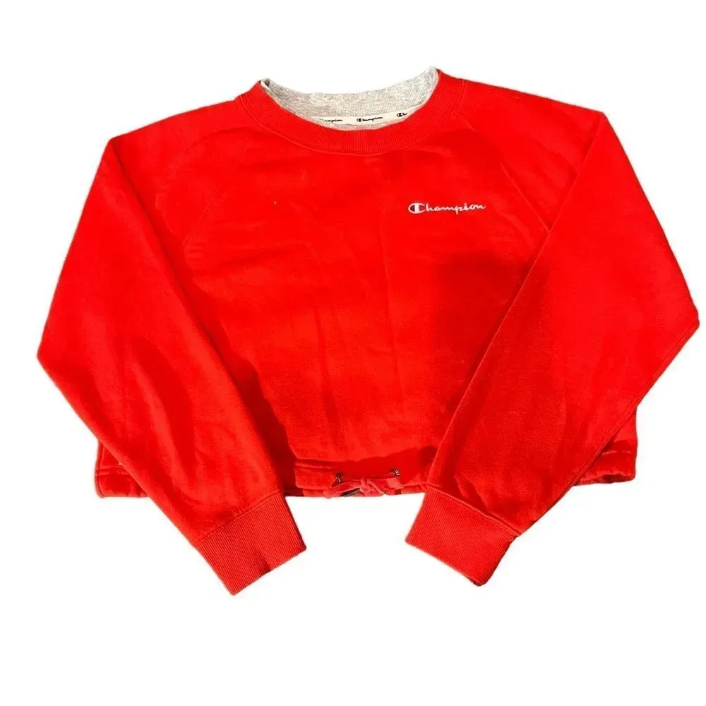 Champion Women's Campus Fleece Cropped Crew Sweatshirt Size‎ XS - Image 4