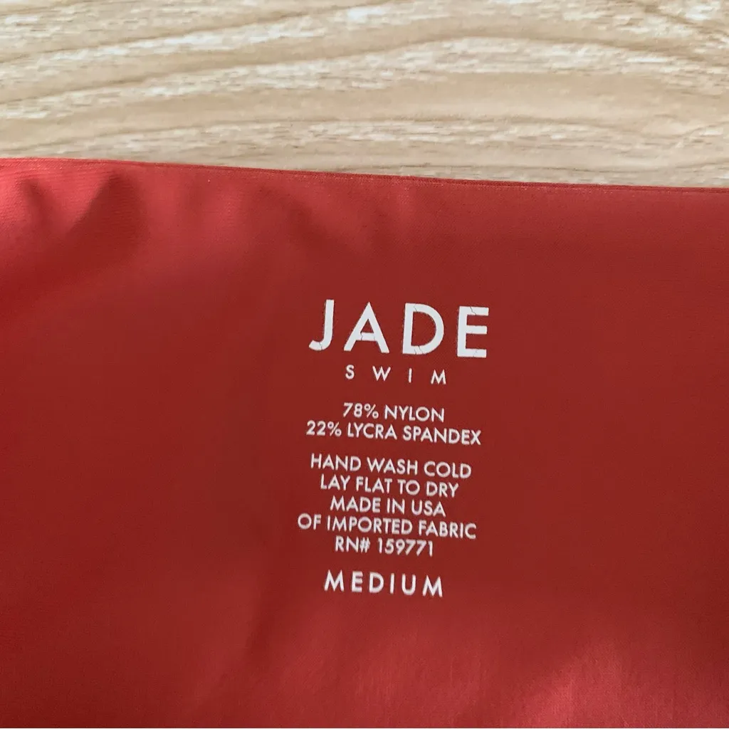 Jade Medium NWOT Incline High Waist Cheeky Bikini Bottom Melon Orange Matte - Image 6